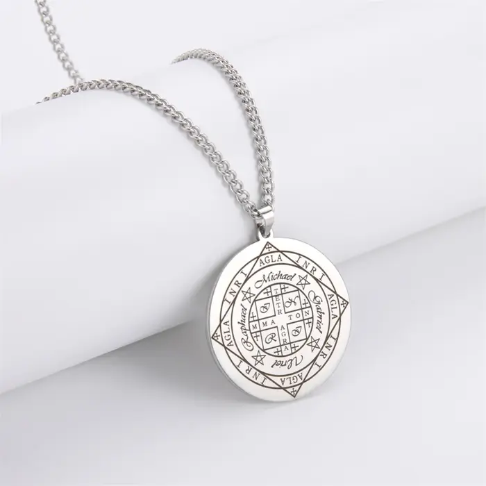 Collier Sceau des Archanges en Acier Inoxydable