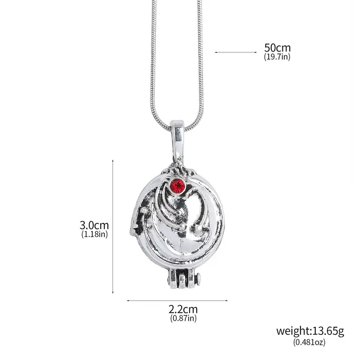 Collier The Vampire Diaries Elena Gilbert, pendentif Vervain verveine, médaillon Photo, bijoux pour 