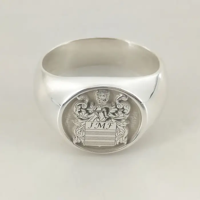 Bague avec nom gravé, année de 15mm