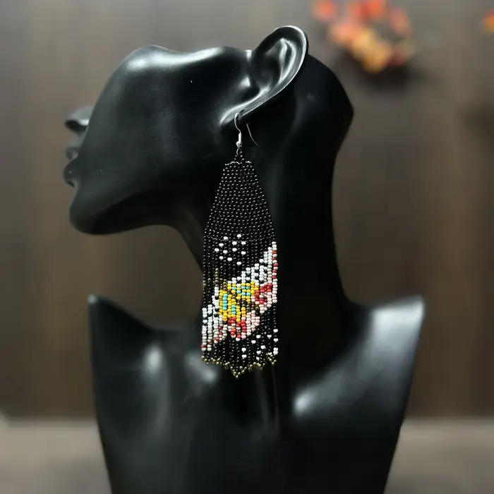 Boucles d'oreilles pendantes style indien