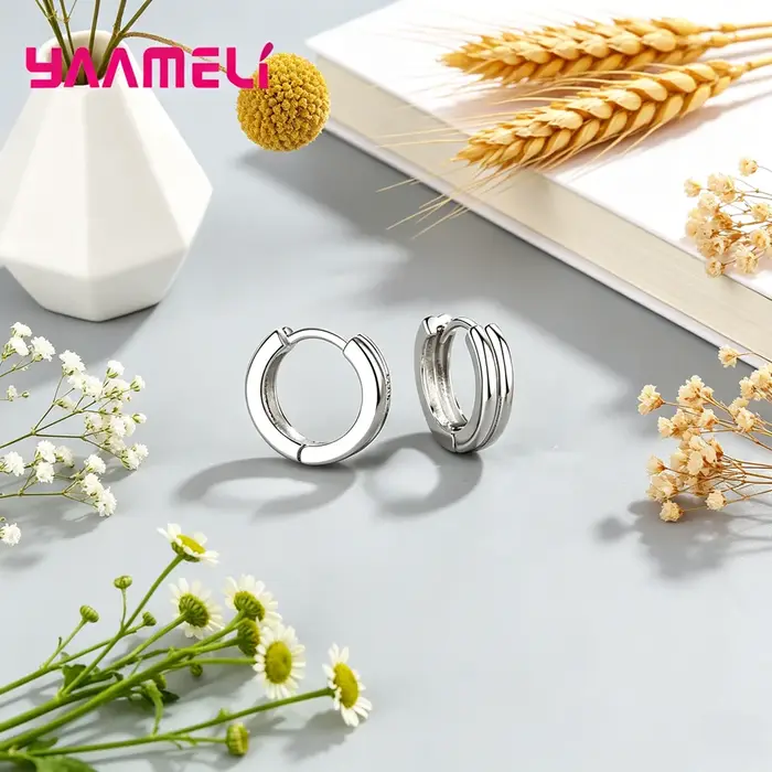 Boucles d'oreilles gothiques noires en argent Sterling 925 véritable pour femmes et filles, cadeau d