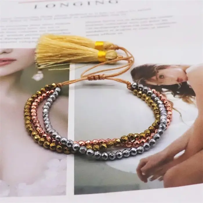 Bracelets en Pierre Hématite pour Homme et Femme