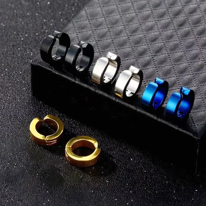 1 paire de boucles d'oreilles à Clip d'oreille Non percées