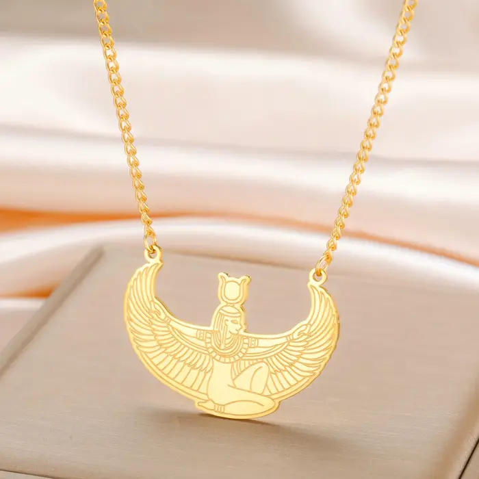 Jeshayuan – collier Isis de déesse égyptienne ancienne
