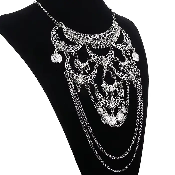 Collares Boho Maxi Collier ras du cou Femme