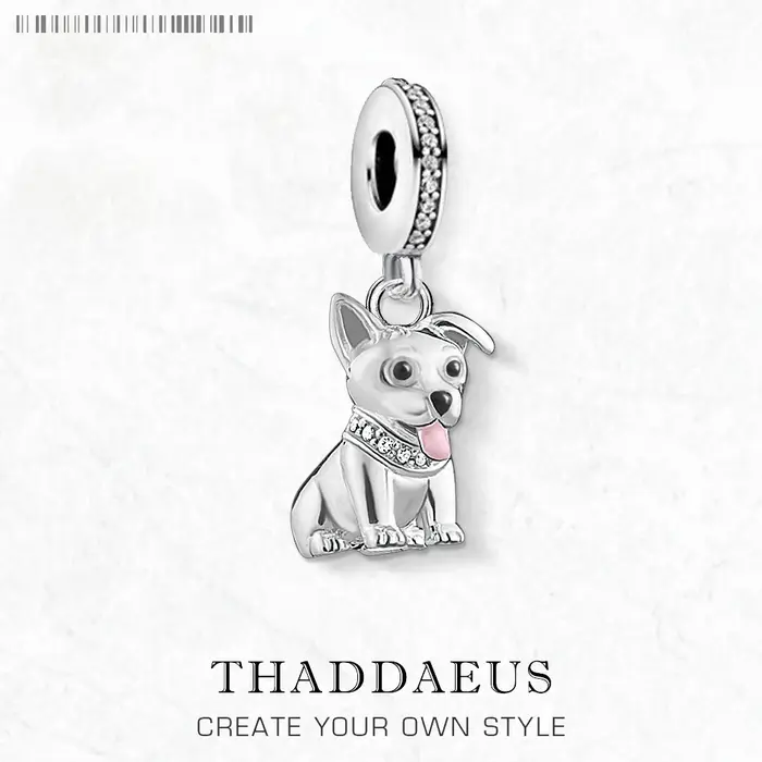 Nouveau pendentif à breloque Corgi chien 925 en argent Sterling bijoux de mode pour femme cadeau mignon