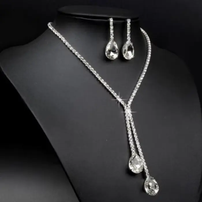 JOWater Dstress- Ensembles de bijoux de luxe simples pour patients de mariage