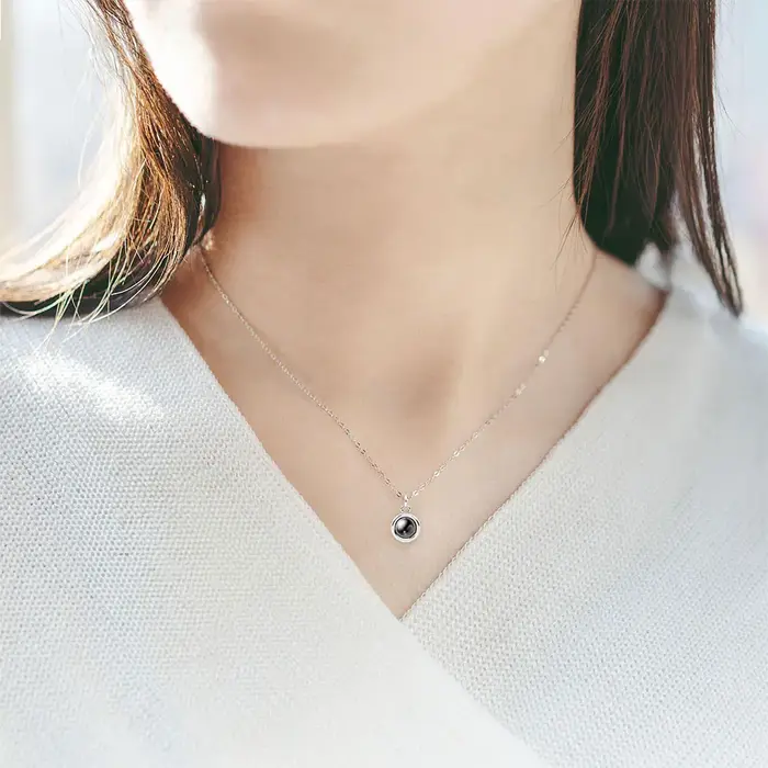 Collier de Projection de Photo personnalisé