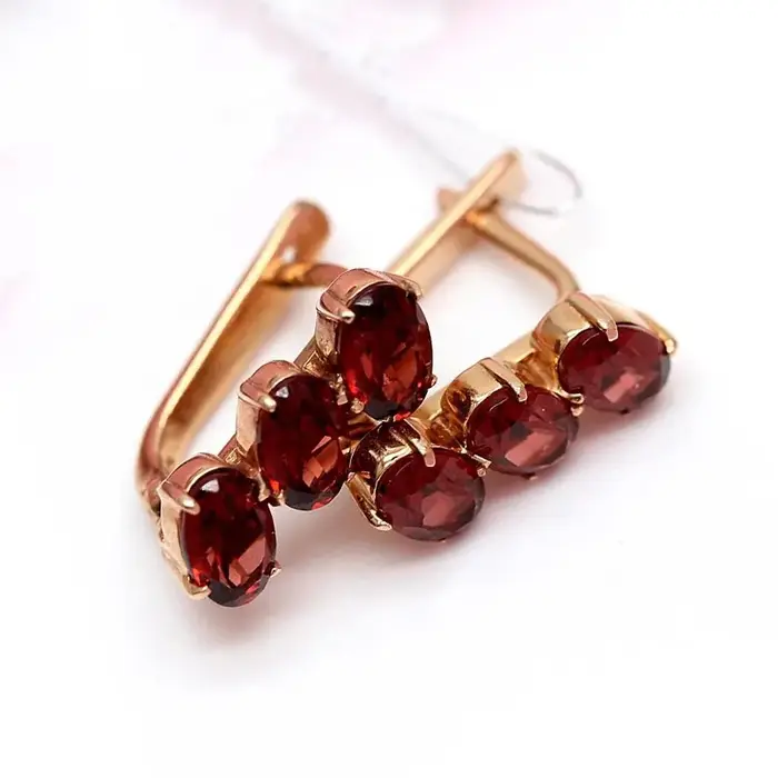 Boucles d'oreilles en or Rose pour femmes