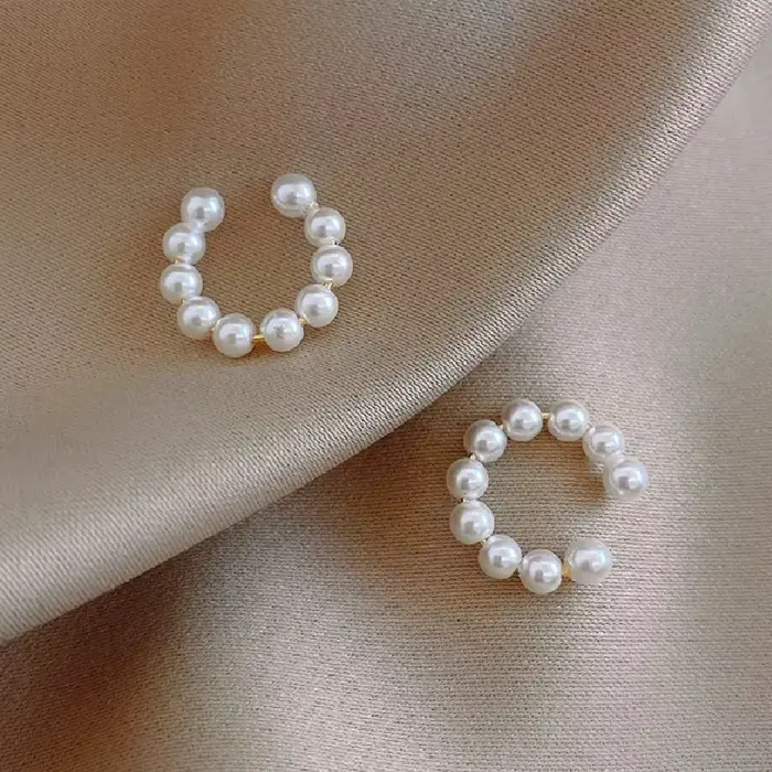 Boucles d'oreilles élégantes en Imitation de perles pour femmes