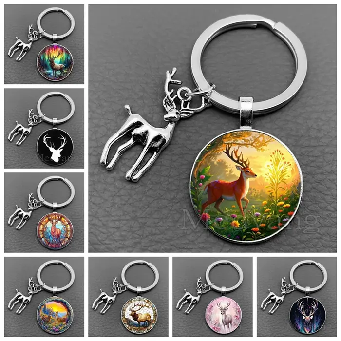 Porte-clés renne Elk de haute qualité