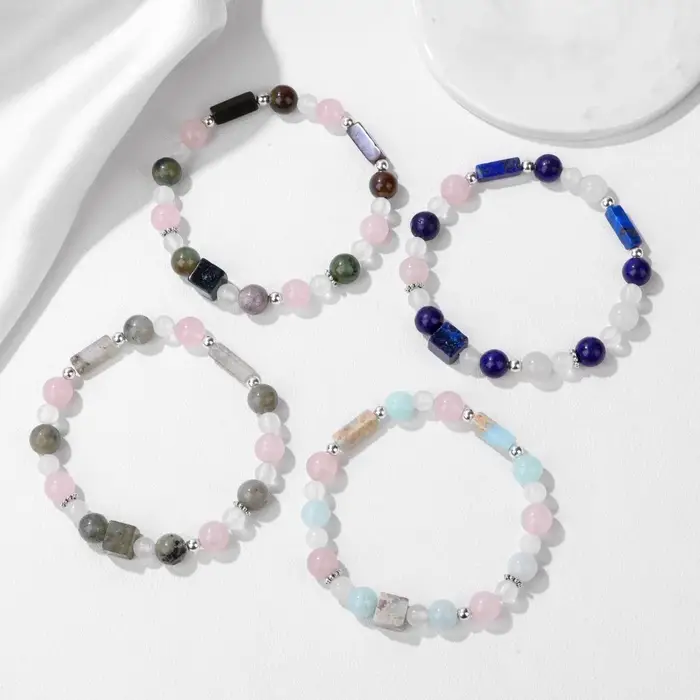 Bracelet en Pierre Naturelle Exquise pour Femme