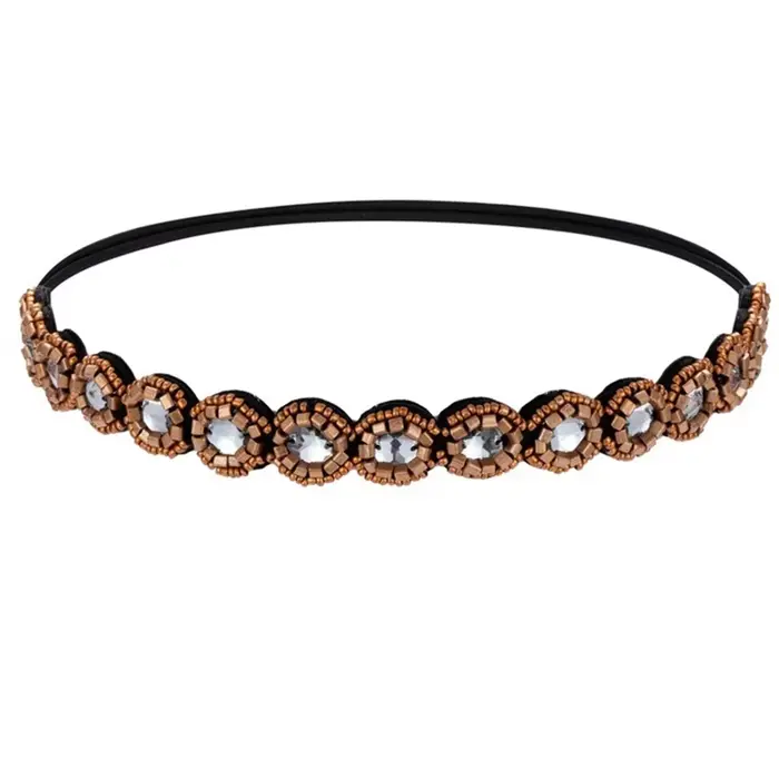 Ethnique Vintage bohème perles bandeau élastique bandeau cheveux accessoires
