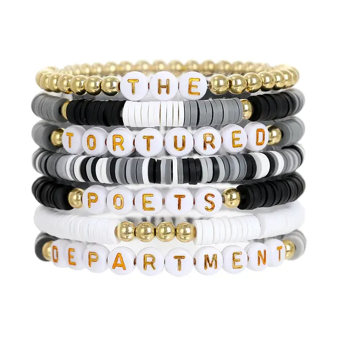 Swiftie-Ensemble de bracelets inspirés de l'album de Taylor Swiftie, collection de musique, breloque