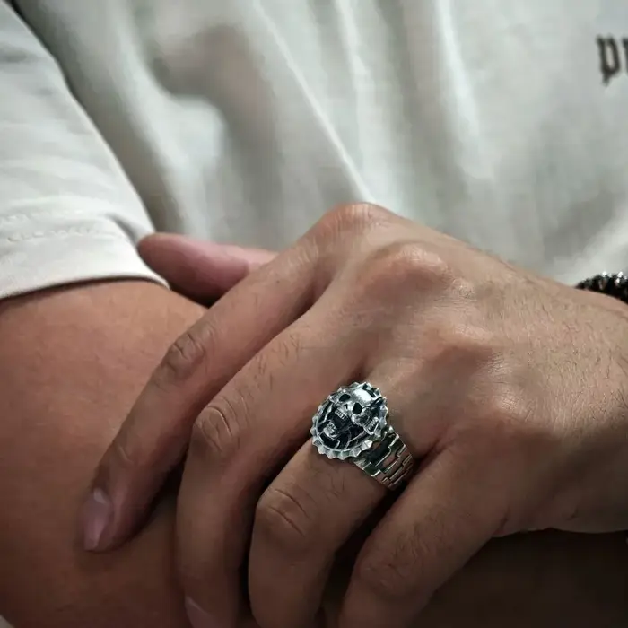 Bague punk JOJO Killer Queen inspirée de l'anime, bijoux pour les fans