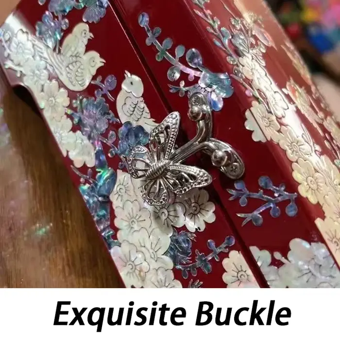 Boîte de rangement à bijoux en bois