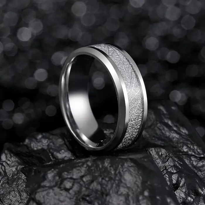 Bague Rime en acier inoxydable pour hommes et femmes, couleur or argent noir, accessoires gothiques unisexes, tendance, ne se décolore pas, bijoux unisexe, cadeau