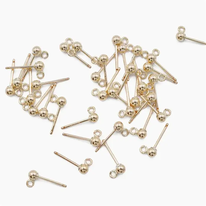 Boucles d'oreilles en or véritable 14 carats