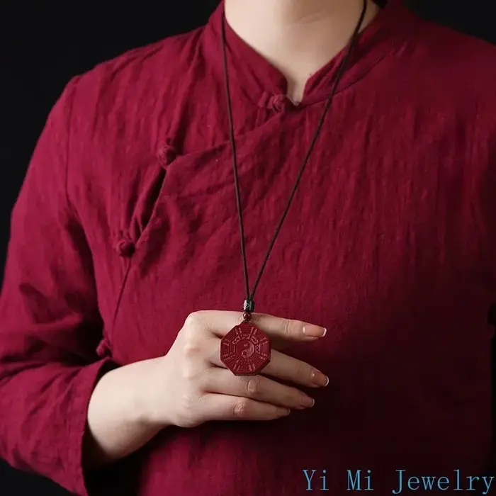 JOVintage-Pendentif de minerai brut naturel pour hommes et femmes