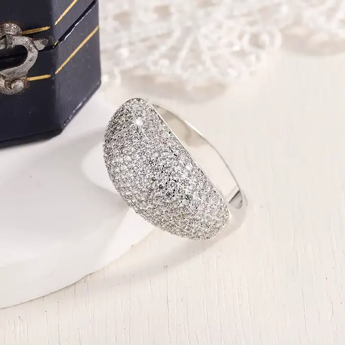 Bagues de luxe en diamant pour hommes et femmes, plaqué argent S925, or Rose 18 carats, bijoux Hip H