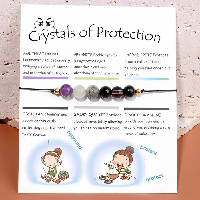 Bracelet de perles rondes naturelles lisses