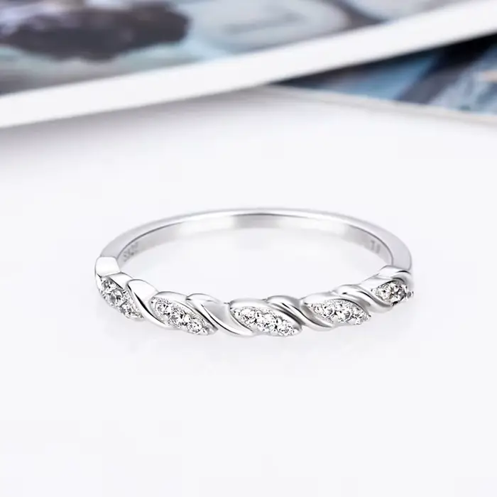 CLUCI – bague ronde en argent Sterling 925 pour femmes