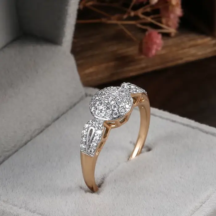 Bagues de Luxe en Or Rose et Argent pour Femme