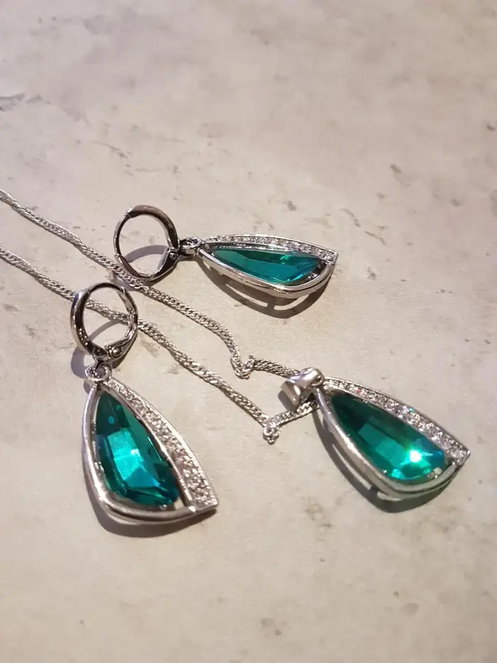Ensembles de bijoux de mariage élégants en argent 925 pour femmes
