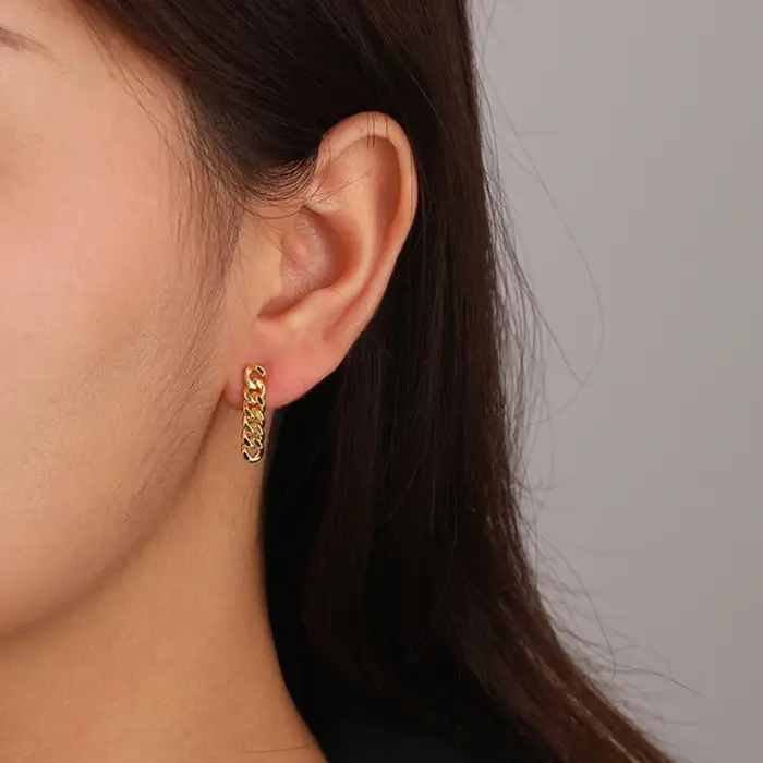 Boucles d'oreilles en argent sterling 925 asymétriques personnalisées pour femmes occasions spéciales engagement mariage cadeau