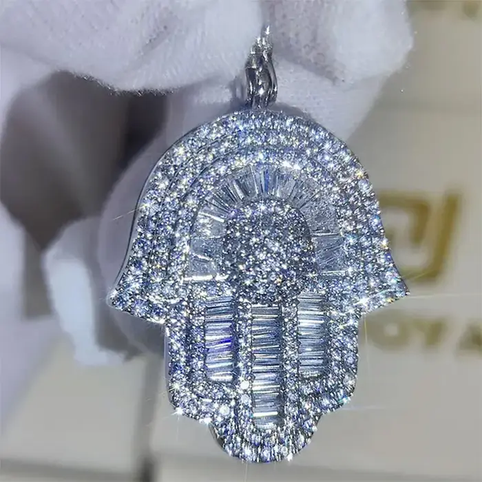 Collier Hip Hop Bling Iced Out pour hommes et femmes