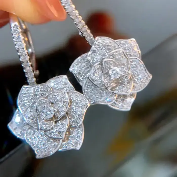 Boucles d'oreilles pendantes en argent Sterling 925 pour femmes