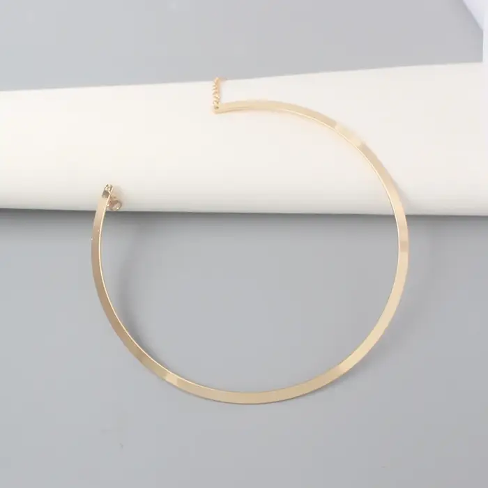 Nouveau gothique couples minimaliste Sautoirs collier femmes mode chaîne européenne Steampunk cercle Collares Bijoux