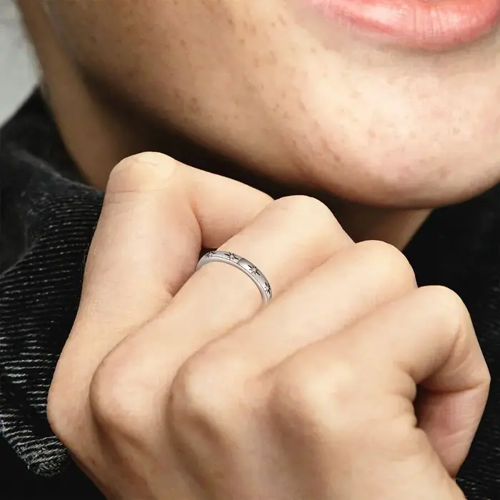 Bague signet en argent sterling 925