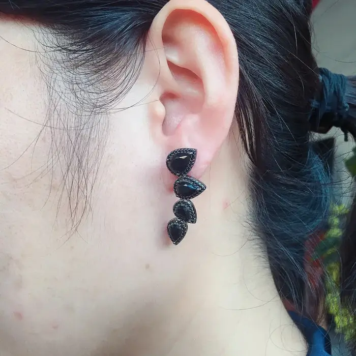 FFGems-Boucles d'Oreilles en Émeraude Synthétique pour Femme