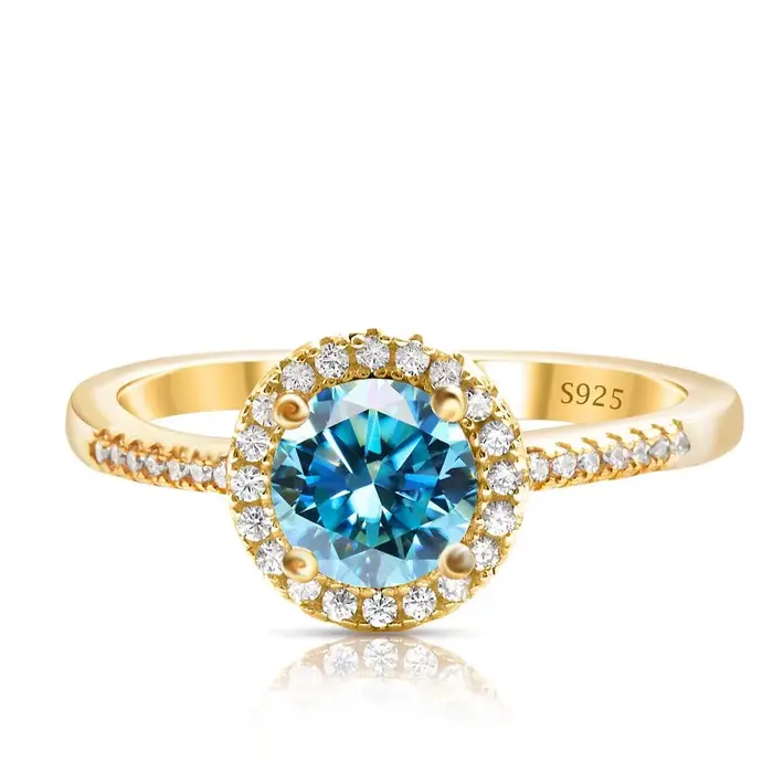 Bague Moissanite 1 Carat pour femmes