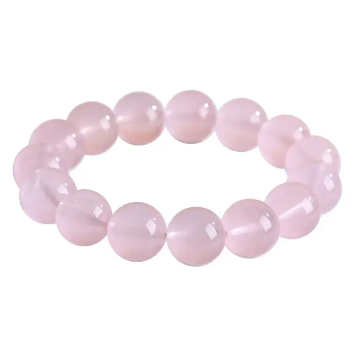 Bracelet à quartz rose gelée 7A – Attirer l'amour et la romance