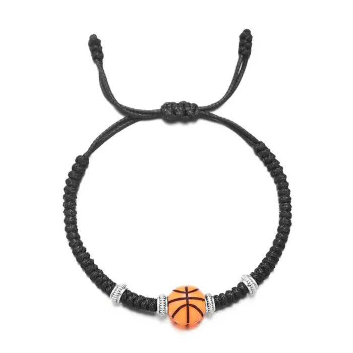 Bracelet artisanal de sport réglable pour hommes et femmes, idéal pour les passionnés de basketball,