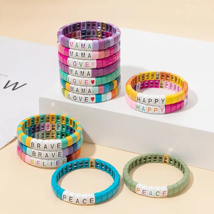 Bracelets arc-en-ciel pour femmes