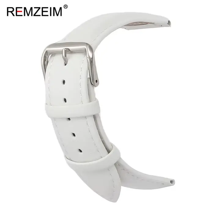 Bracelet de montre en cuir PU pour hommes et femmes, 18mm, 20mm, 22mm, confortable, décontracté, de 