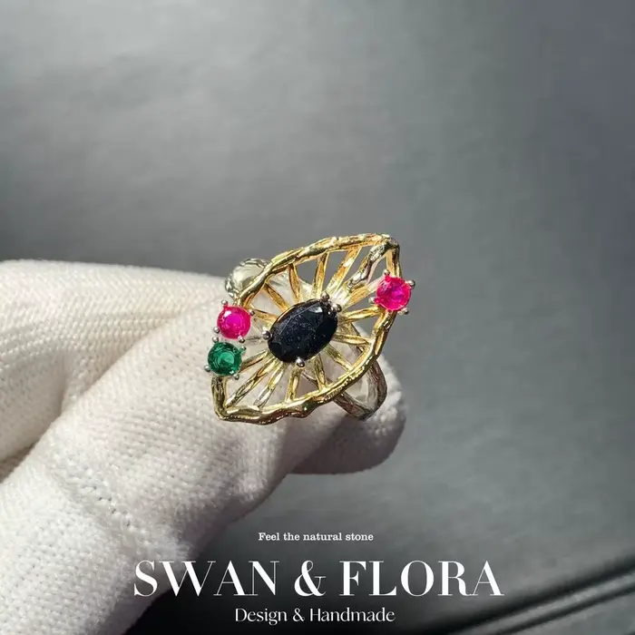 Bague en saphir naturel de 3MM, réglable, bijoux pour femmes, cadeau, vente en gros, haute qualité, 