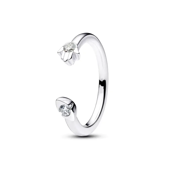 Bague « Maman » en argent sterling S925 avec fleur et zircon, cadeau de luxe pour la fête des mères,