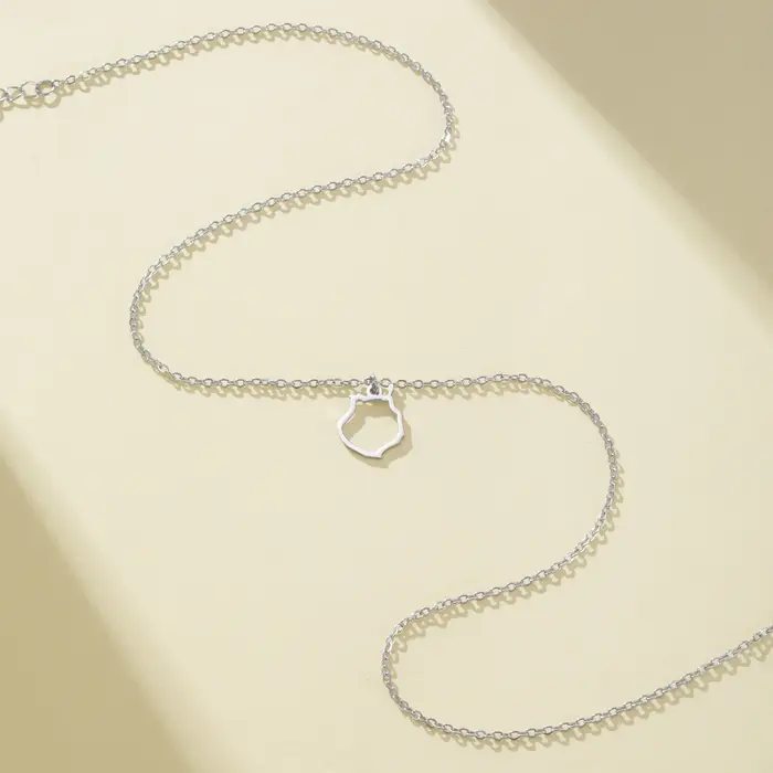Collier pendentif Gran Canaria en acier inoxydable