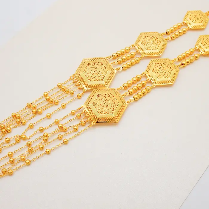Ensemble de Bijoux Indiens en Or pour Femme