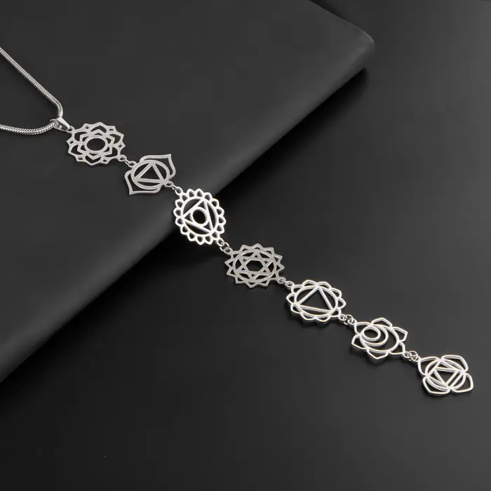 Collier de yoga KityKiss sept chakras original design pour la méditation et le bien-être spirituel offrir pour les occasions spéciales
