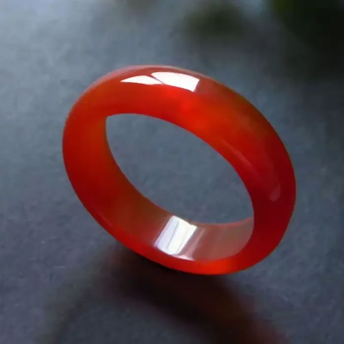 Bague en Calcédoine Naturelle Sculptée à la Main, Bijoux de Diverses Couleurs, Accessoires de Pierres Précieuses pour Amoureux, Vente en Gros