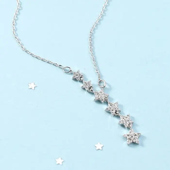 Collier Rond en Argent Sterling avec Pompon pour Femme