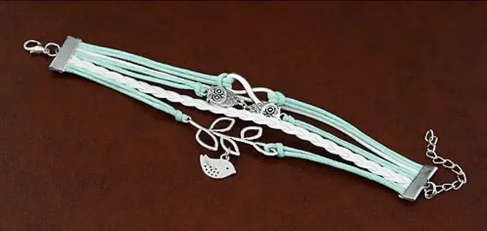 Bracelets en cuir de hibou