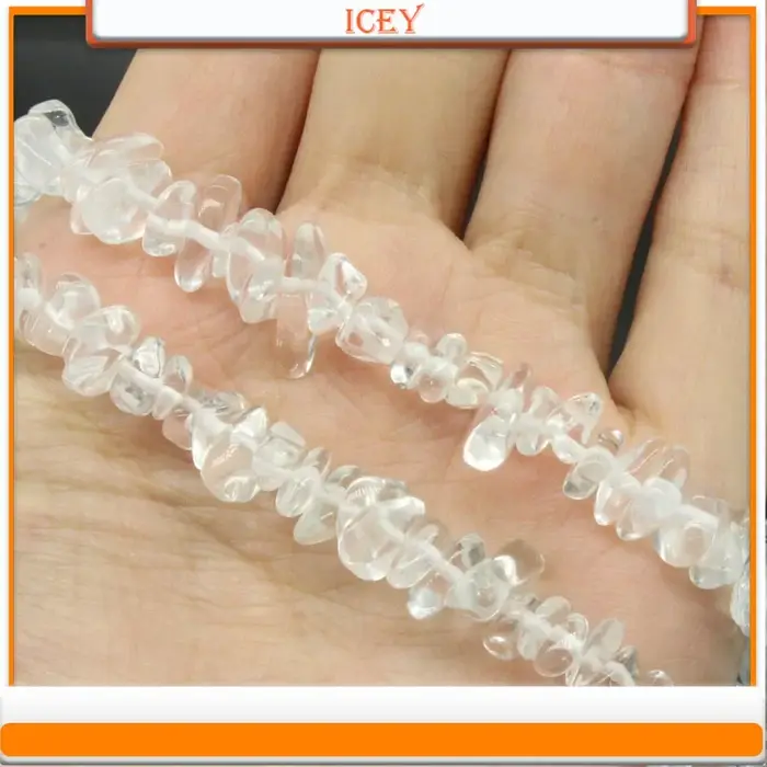 Bracelet en pierre de cristal blanc perles ovales bijoux élégants pour femmes occasions spéciales bijoux personnalisables perles de cristal à bricoler soi-même
