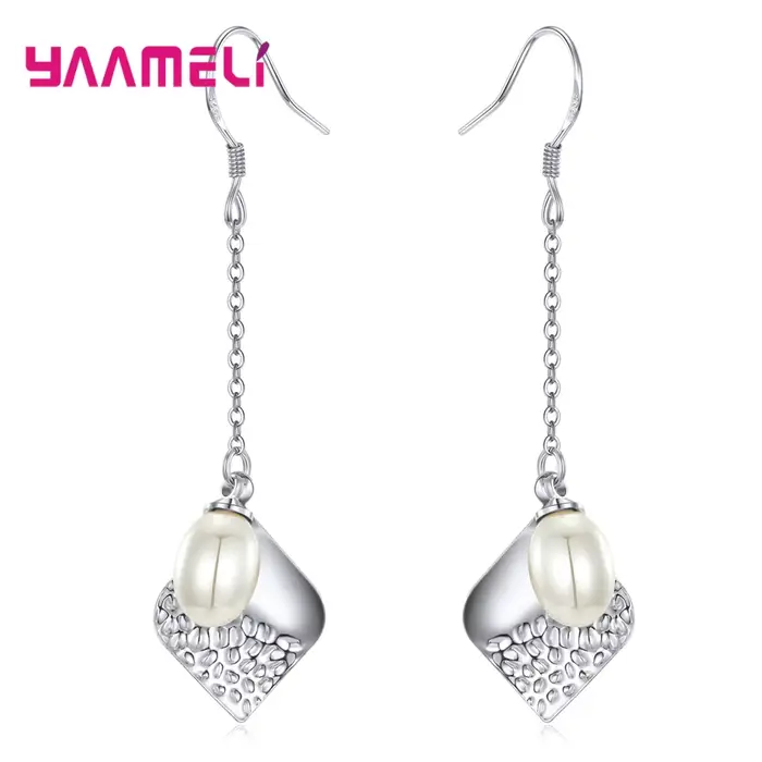 Boucles d'oreilles en argent regardé 925 pour femmes et filles
