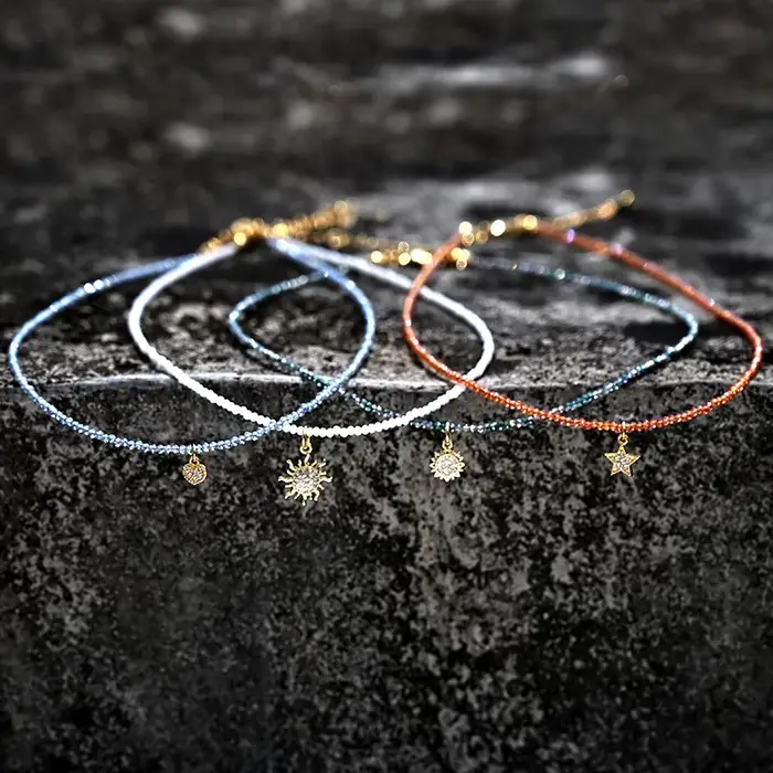 Collier en cristal en acier inoxydable pour femmes, perles de glace, étoile, tournesol, cœur, ras du cou, bijoux à la mode, style Boho, Streetwear